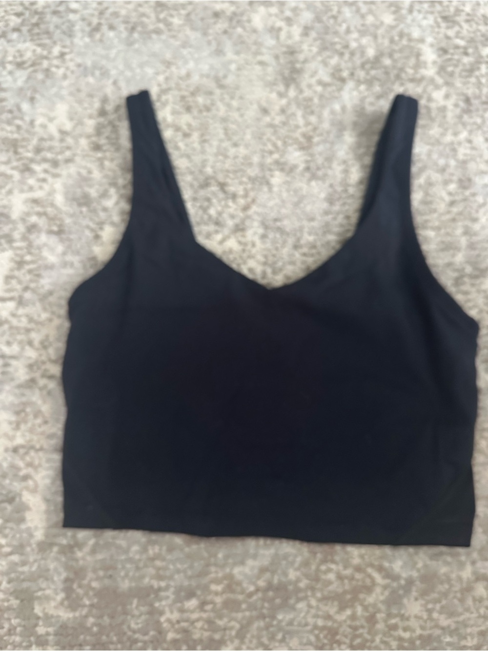 CRZ YOGA Black V-Neck Crop Tank